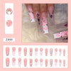 12 Sizes-24 Pcs Press On Nails Z499