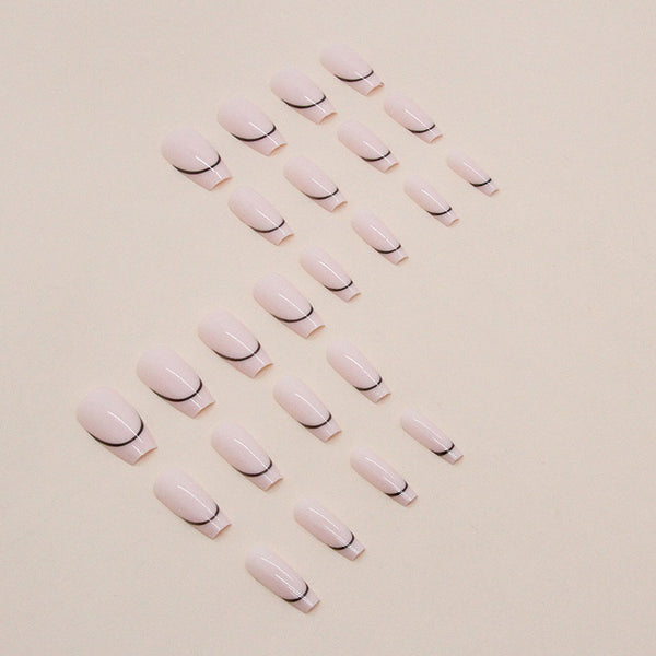 12 Sizes-24 Pcs Press On Nails W1044