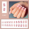 12 Sizes-24 Pcs Press On Nails C267