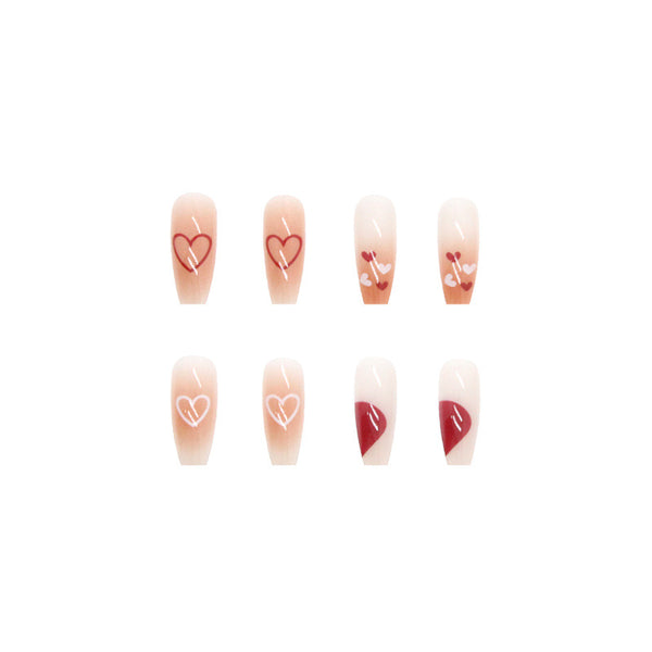 12 Sizes-24 Pcs Press On Nails R585