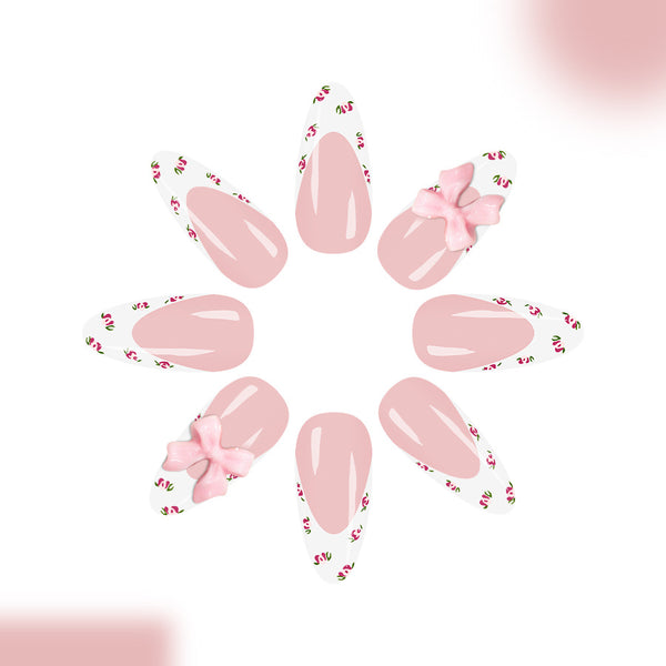12 Sizes-24 Pcs Press On Nails C1329