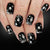 12 Sizes-24 Pcs Press On Nails C1136