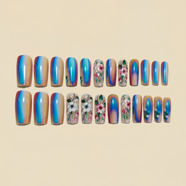 12 Sizes-24 Pcs Press On Nails Y1535-Z-2
