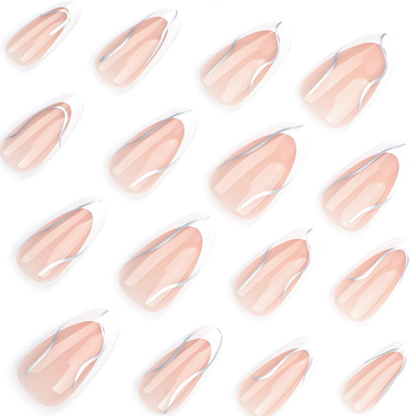 12 Sizes-24 Pcs Press On Nails JP3516