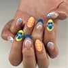 12 Sizes-24 Pcs Press On Nails JP3961