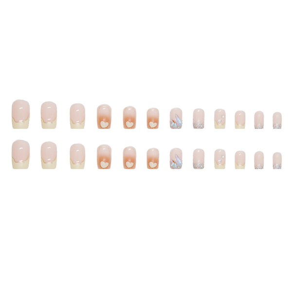 12 Sizes-24 Pcs Press On Nails Z525