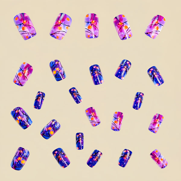 12 Sizes-24 Pcs Press On Nails Y401-1