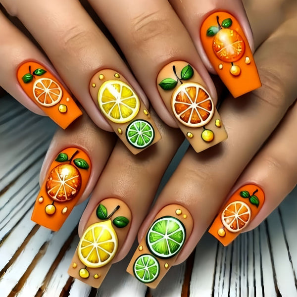 12 Sizes-24 Pcs Press On Nails Y918