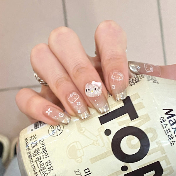 12 Sizes-24 Pcs Press On Nails SP168