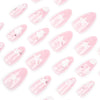 12 Sizes-24 Pcs Press On Nails JP3434