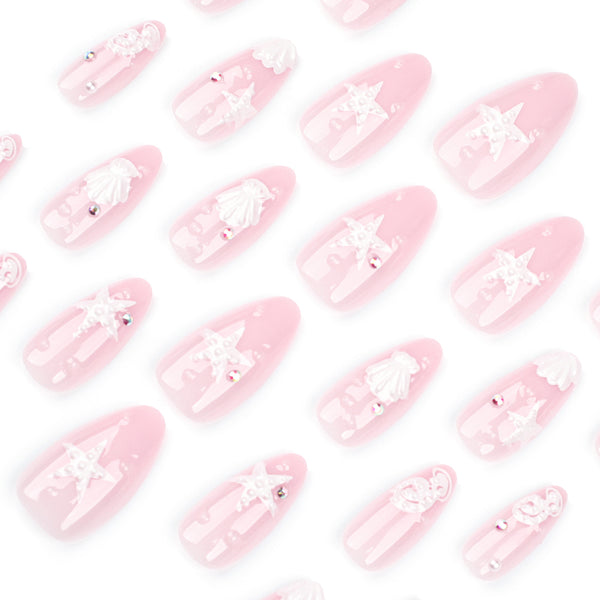 12 Sizes-24 Pcs Press On Nails JP3434