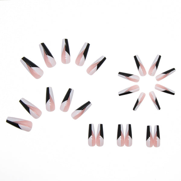 12 Sizes-24 Pcs Press On Nails W046