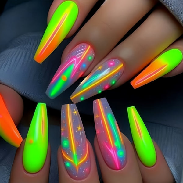 12 Sizes-24 Pcs Press On Nails Y807