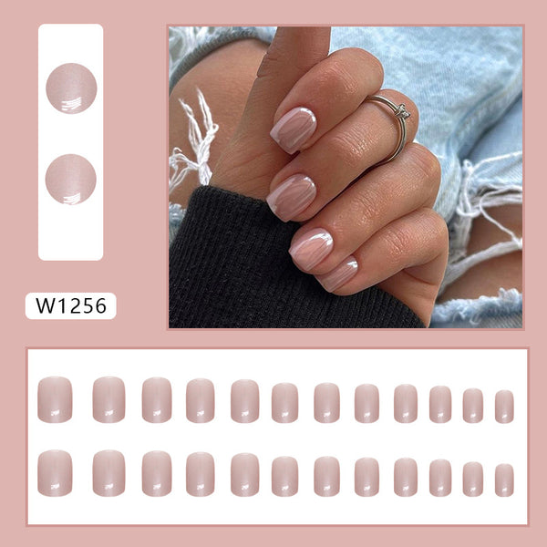 12 Sizes-24 Pcs Press On Nails W1256