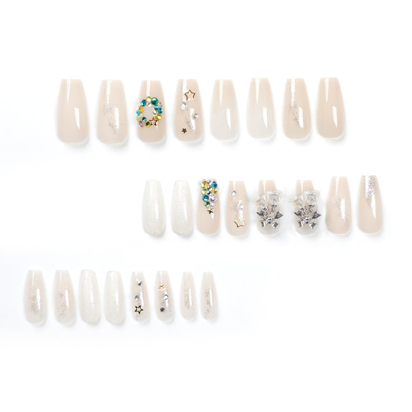 12 Sizes-24 Pcs Press On Nails JP2780