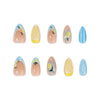 12 Sizes-24 Pcs Press On Nails JP4426