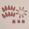 12 Sizes-24 Pcs Press On Nails W1196