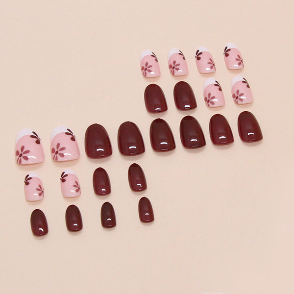 12 Sizes-24 Pcs Press On Nails W1771