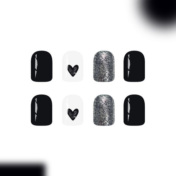 12 Sizes-24 Pcs Press On Nails C1373