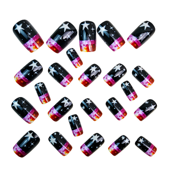 12 Sizes-24 Pcs Press On Nails Y1667