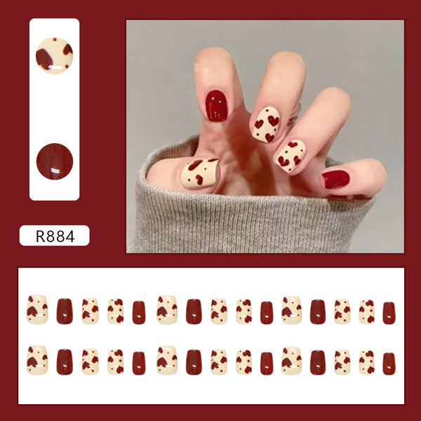 30 Pcs Press On Nails R884