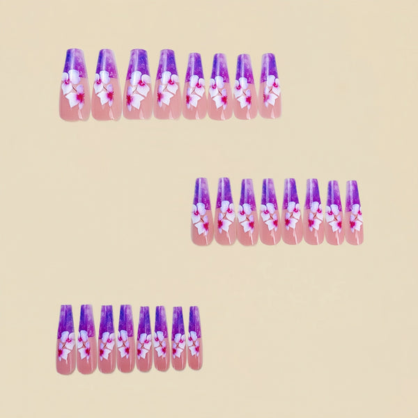 12 Sizes-24 Pcs Press On Nails Y820