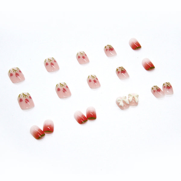 12 Sizes-24 Pcs Press On Nails Z254