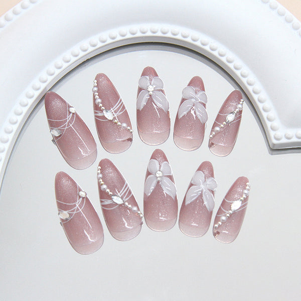 12 Sizes-24 Pcs Press On Nails MY219