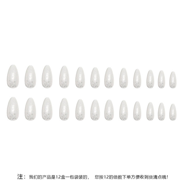 12 Sizes-24 Pcs Press On Nails W404