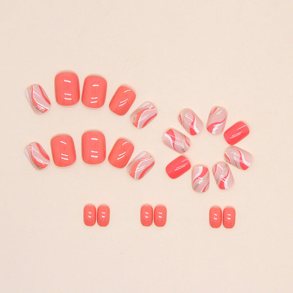 12 Sizes-24 Pcs Press On Nails W446
