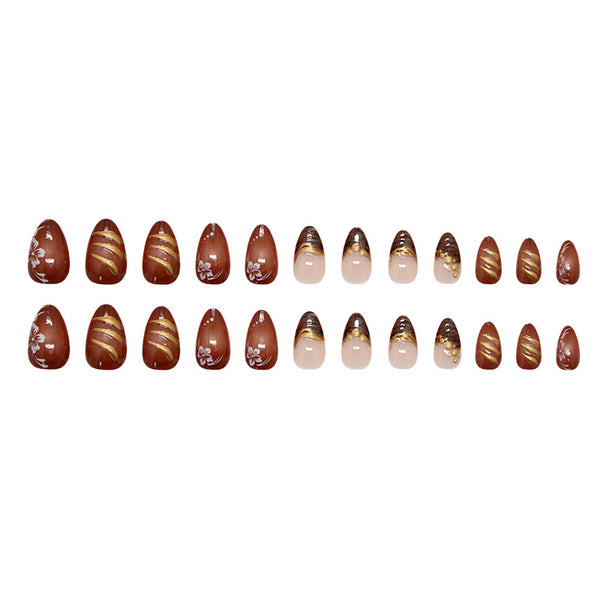 12 Sizes-24 PcsPress On Nails W2068
