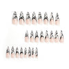12 Sizes-24 Pcs Press On Nails JP2820