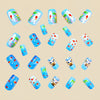 12 Sizes-24 Pcs Press On Nails Y815