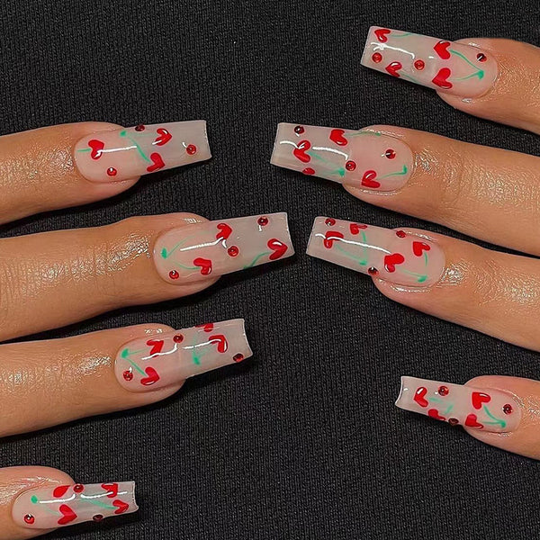 12 Sizes-24 Pcs Press On Nails JP1601