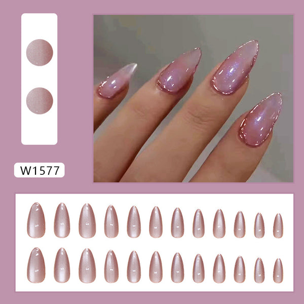 12 Sizes-24 Pcs Press On Nails W1577