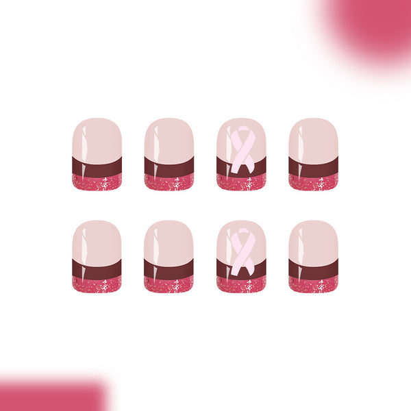 12 Sizes-24 Pcs Press On Nails C1214