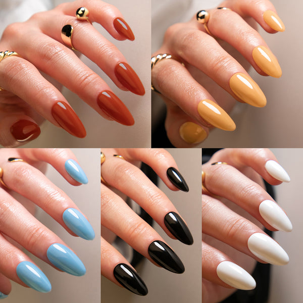 12 Sizes-24 Pcs Press On Nails JP3142