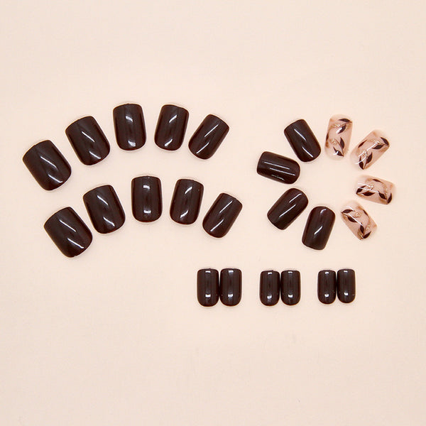 12 Sizes-24 Pcs Press On Nails W1882