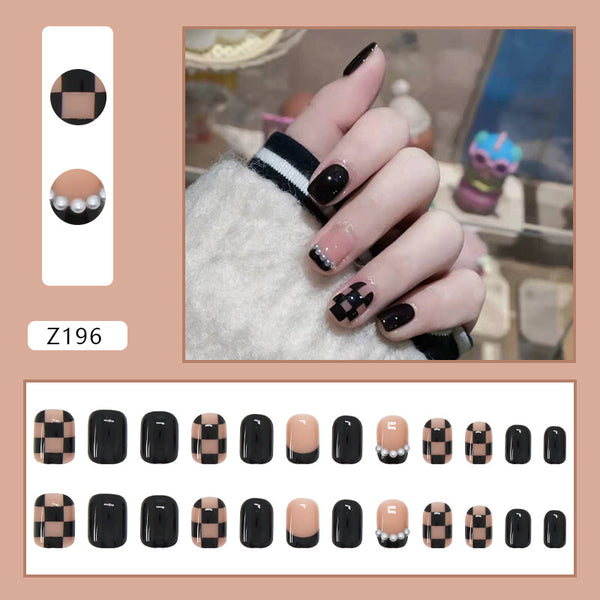 12 Sizes-24 Pcs Press On Nails Z196