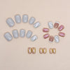 12 Sizes-24 Pcs Press On Nails W1206
