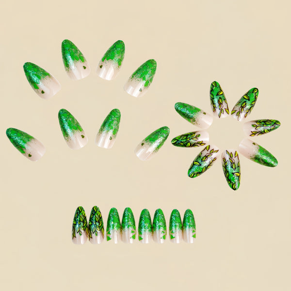 12 Sizes-24 Pcs Press On Nails Y1730