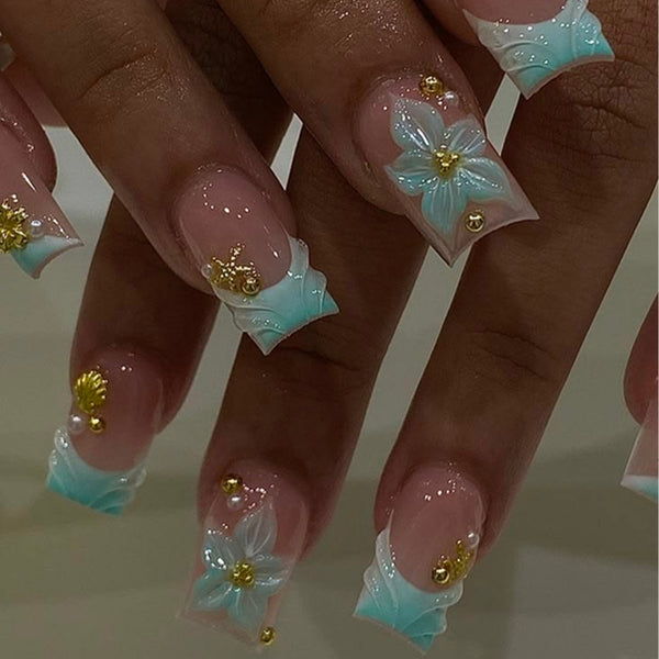 12 Sizes-24 Pcs Press On Nails JP4449