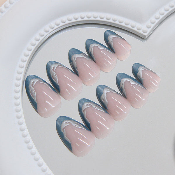12 Sizes-24 Pcs Press On Nails W2081