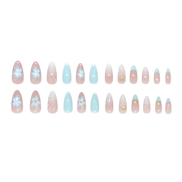 12 Sizes-24 Pcs Press On Nails Z1060