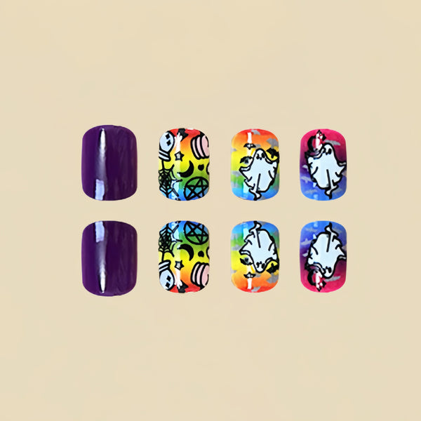 12 Sizes-24 Pcs Press On Nails Y222