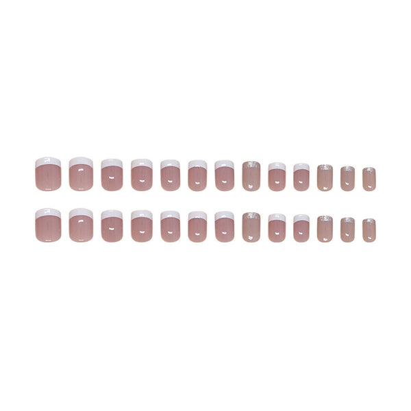 12 Sizes-24 Pcs Press On Nails W1677
