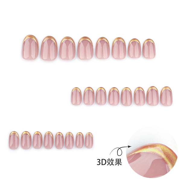 12 Sizes-24 Pcs Press On Nails JP3550
