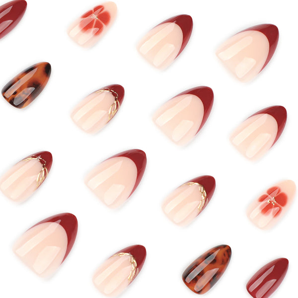 12 Sizes-24 Pcs Press On Nails JP4037