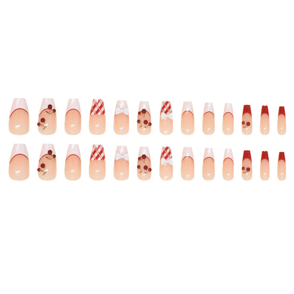 12 Sizes-24 Pcs Press On Nails Z891