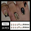 12 Sizes-24 Pcs Press On Nails Y002